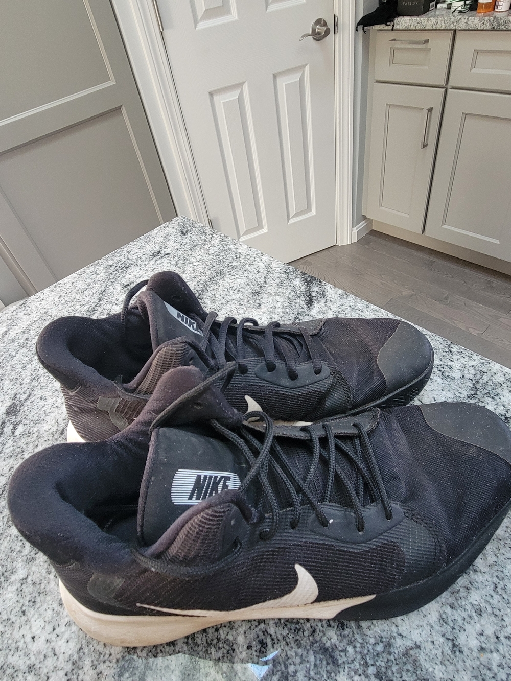 Nike Precision III basketball shoes Black and White sz 9.5 - Picture 4 of 6